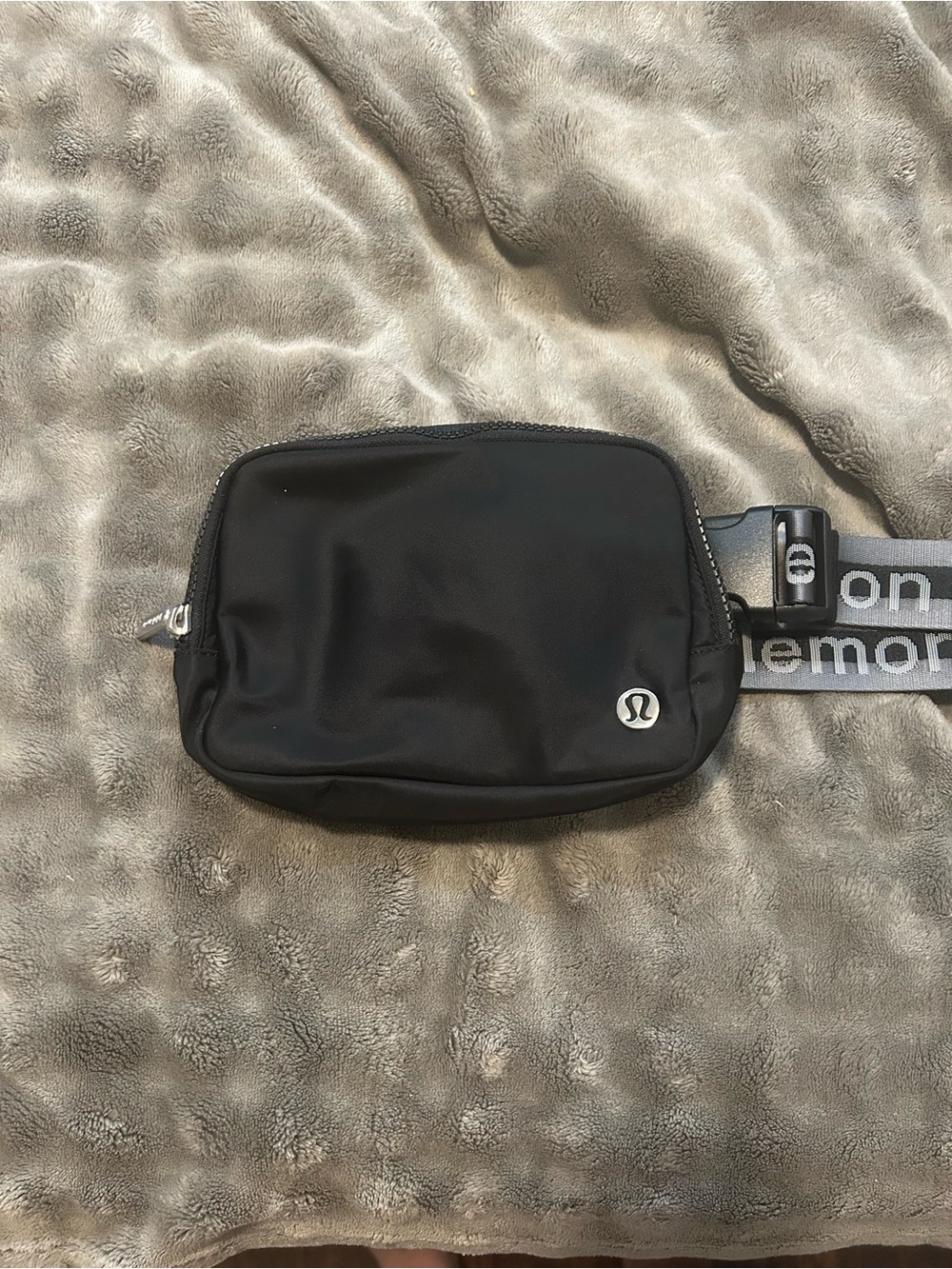lululemon athletica Black Waist Pack with Branded Strap